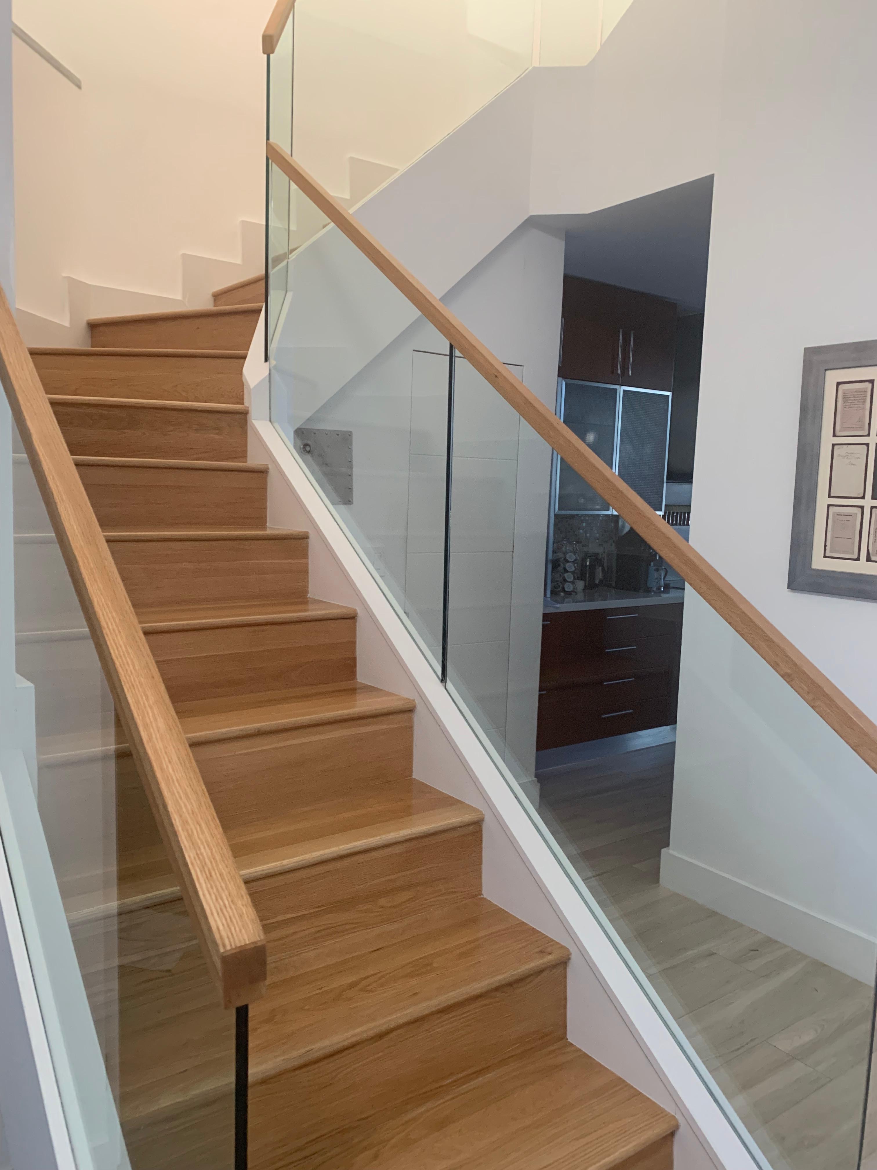 Stair refinishing work