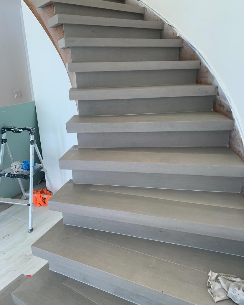 Stair refinishing work