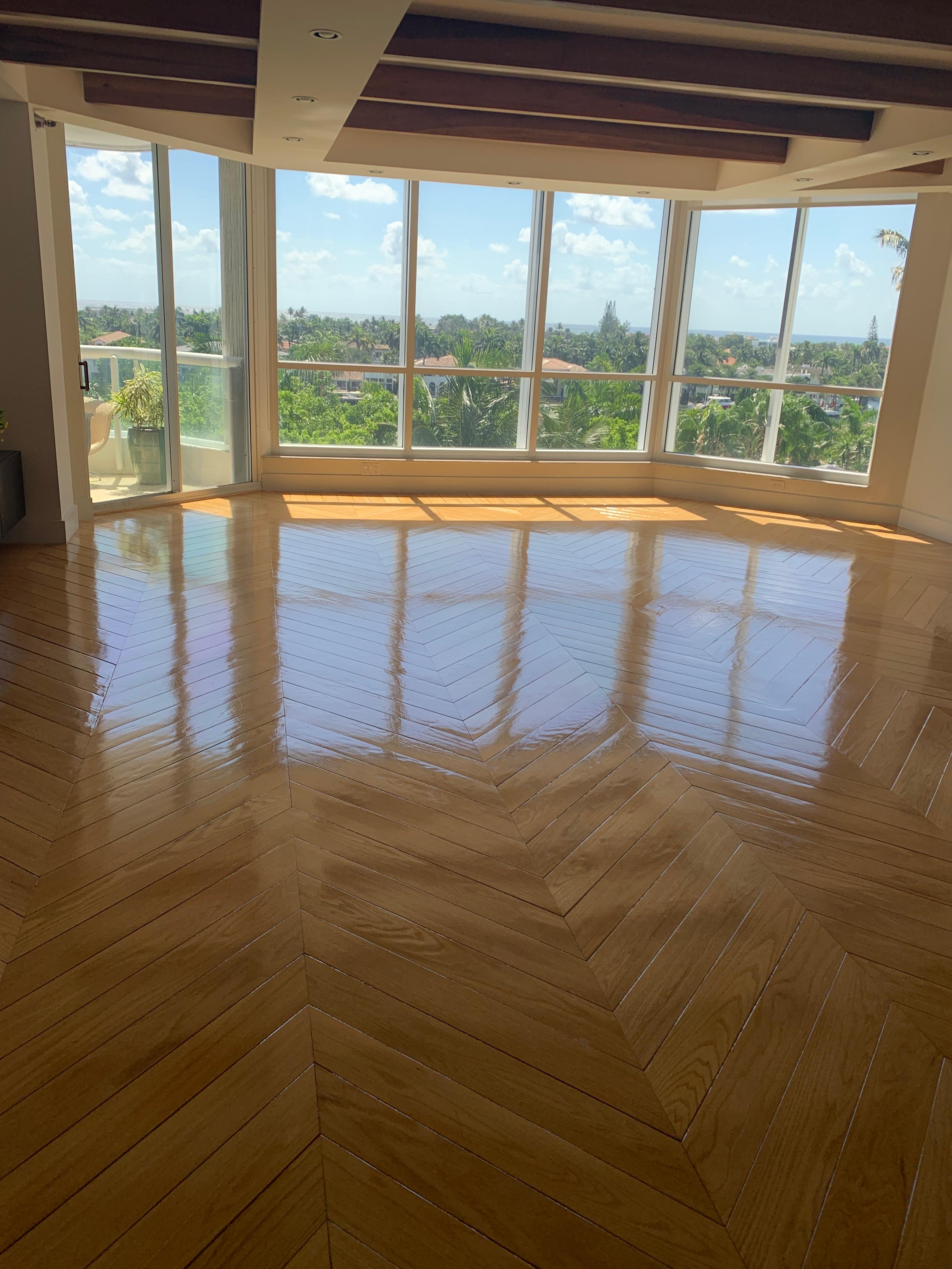 Hardwood flooring work